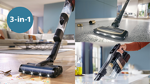 Philips AquaTrio Cordless za usisavanje i mokro brisanje serije 9000 čisti va&scaron; dom