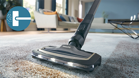 Philips AquaTrio Cordless za usisavanje i mokro brisanje serije 9000 čisti tepih i sag